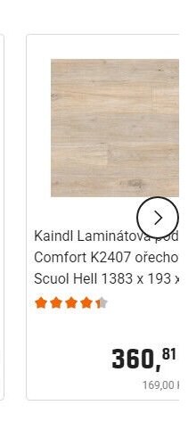 Kaindl Laminátová podlaha Comfort K2407 ořech Scuol Hell 1383 x 193 x 8 mm