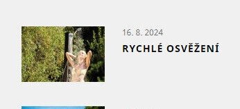 Rychlé osvěžení