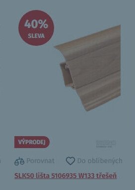 SLK50 lišta 5106935 W133 třešeň
