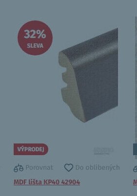 MDF lišta KP40 42904