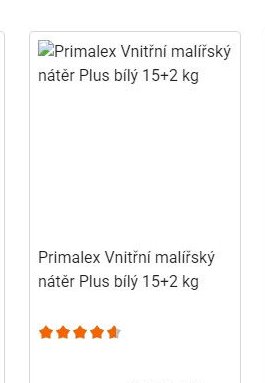 Primalex Vnitřní malířský nátěr Plus bílý 15+2 kg