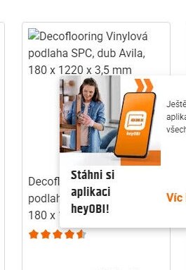 Decoflooring Vinylová podlaha SPC, dub Avila, 180 x 1220 x 3,5 mm