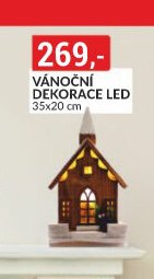 Vánoční dekorace LED 35x20 cm