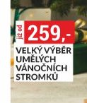 Velký výběr umělých vánočních stromků