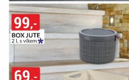 BOX JUTE 2 l, s víkem