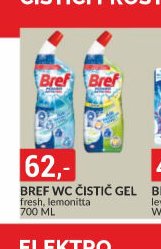 BREF WC ČISTIČ GEL fresh, lemonitta 700 ml