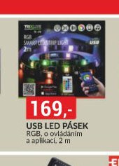 USB LED PÁSEK RGB, o ovládáním a aplikací, 2 m