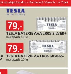 TESLA BATERIE AAA LR03 SILVER+ multipack 10 ks