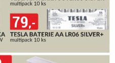 TESLA BATERIE AA LR06 SILVER+ multipack 10 ks