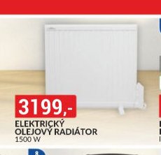 ELEKTRICKÝ OLEJOVÝ RADIÁTOR 1500 W