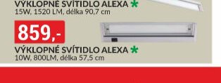 VÝKLOPNÉ SVÍTIDLO ALEXA