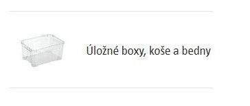 Úložné boxy, koše a bedny