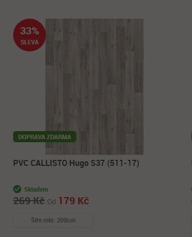 PVC CALLISTO Hugo S37 (511-17)