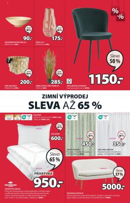 akční leták Jysk 3.1.2024-6.2.2024