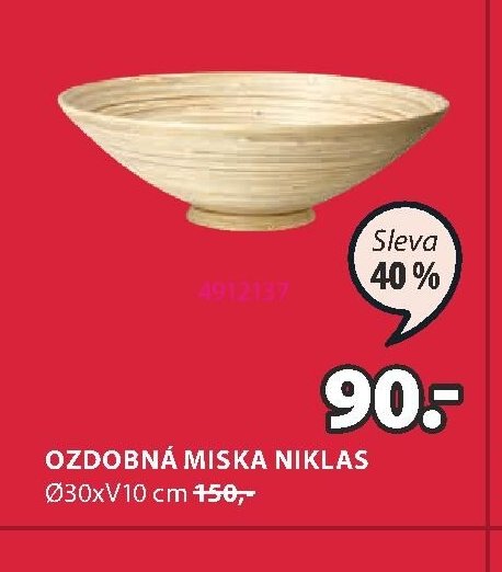 OZDOBNÁ MISKA NIKLAS