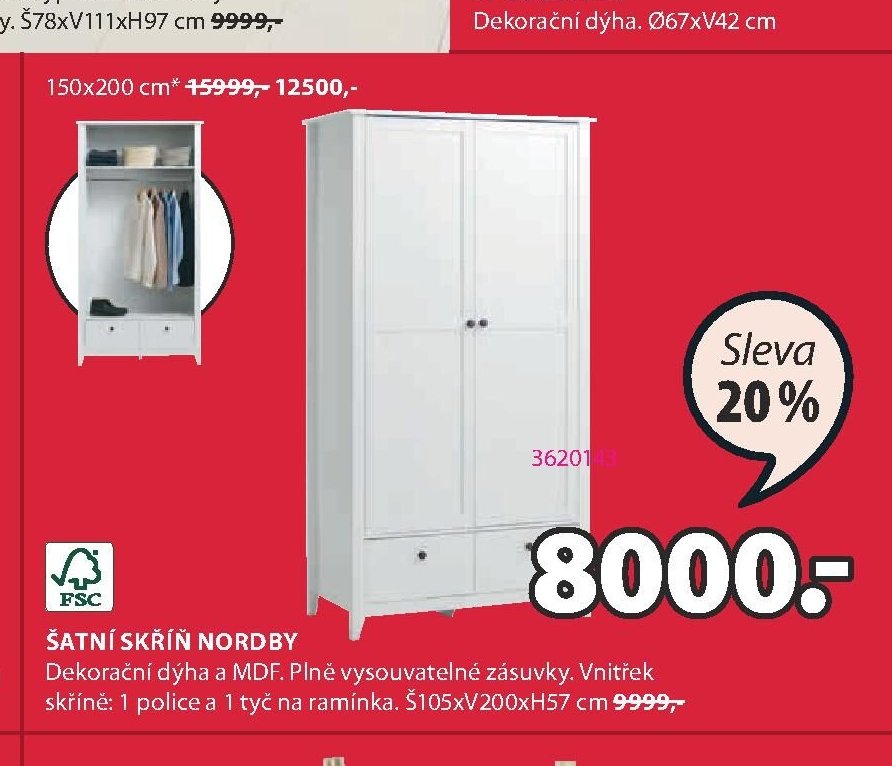 ŠATNÍ SKŘÍŇ NORDBY