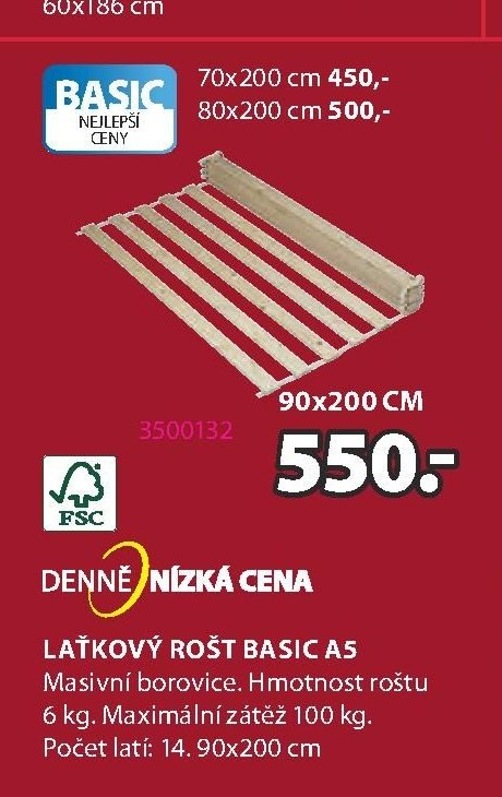 Laťkový rošt BASIC A5