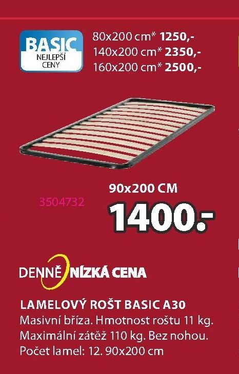 Lamelový rošt BASIC A30