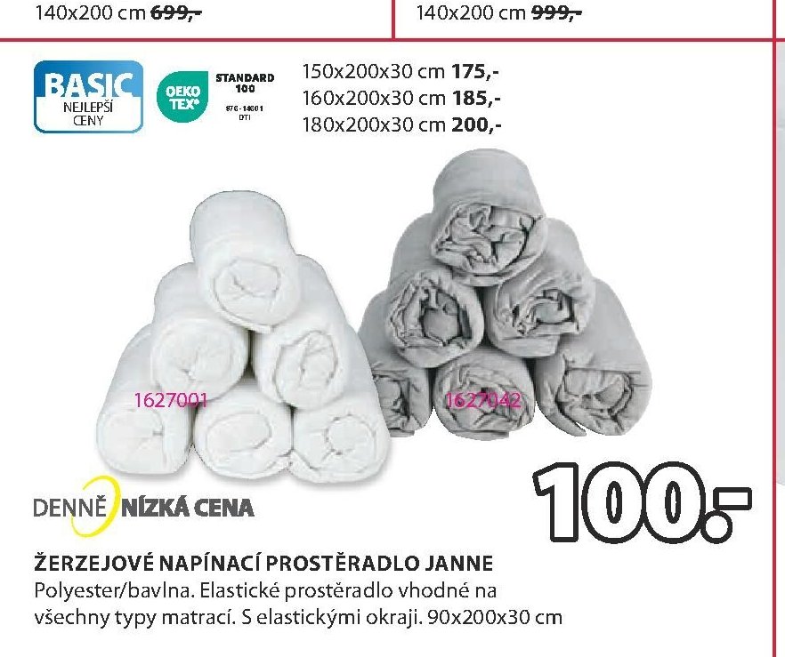 Žerzejové napínací prostěradlo JANNE