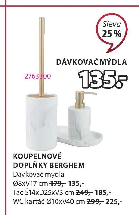Koupelnové doplňky BERGHEM