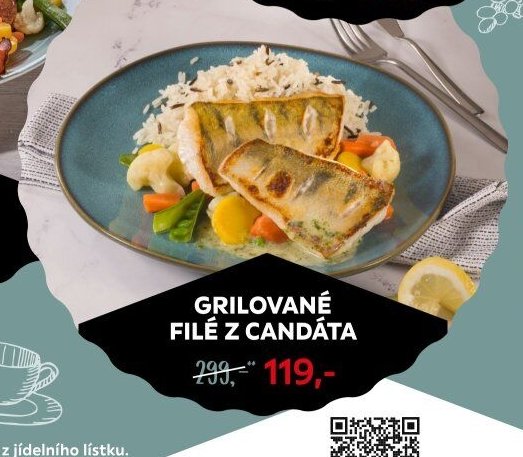Grilované filé z candáta