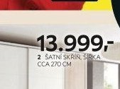 Šatní skříň, šířka cca 270 cm
