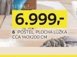 Postel, plocha lůžka cca 140x200 cm