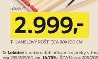 Lamelový rošt, cca 90x200 cm