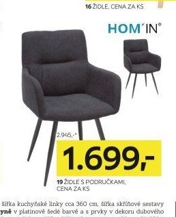 19 ŽIDLE S PODRUČKAMI, CENA ZA KS