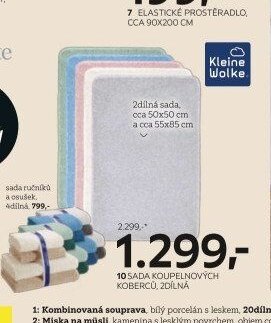 10 Sada koupelnových koberců, 2dílná