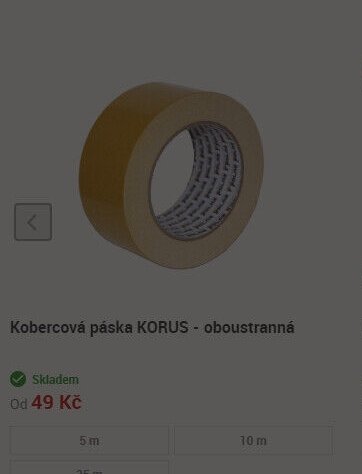 Kobercová páska KORUS - oboustranná