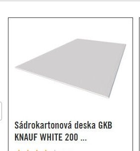 Sádrokartonová deska GKB KNAUF WHITE 200 ...