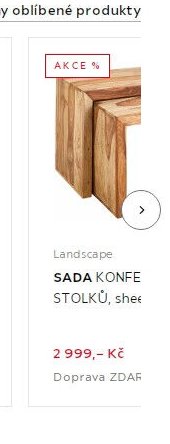 SADA KONFERENČNÍCH STOLKŮ, sheesham