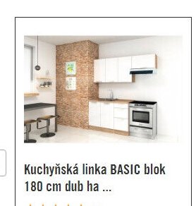 Kuchyňská linka BASIC blok 180 cm dub ha...