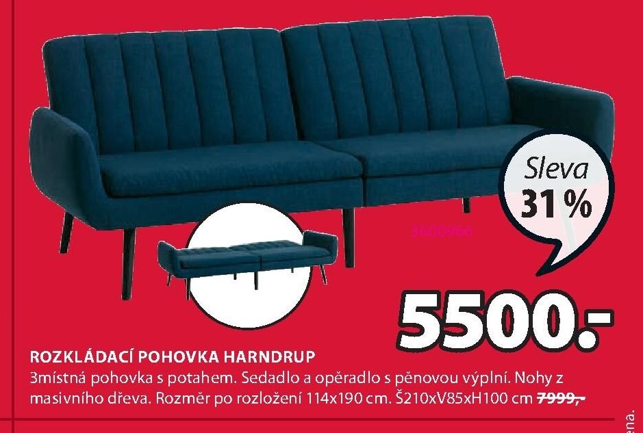 ROZKLÁDACÍ POHOVKA HARNDRUP
