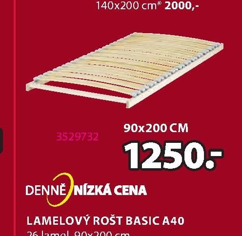 Lamelový rošt BASIC A40