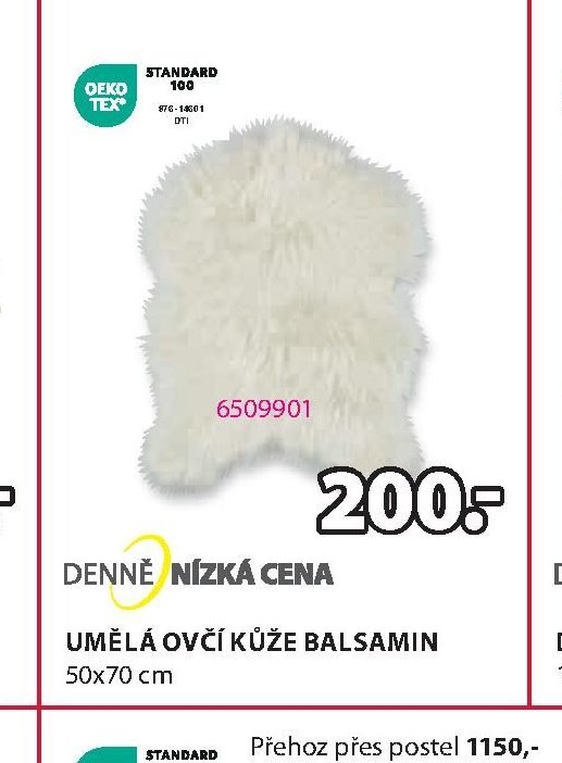 UMĚLÁ OVČÍ KŮŽE BALSAMIN