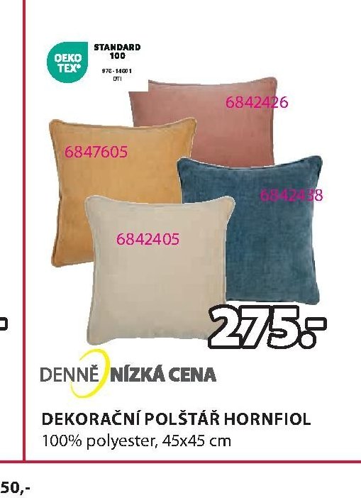 DEKORAČNÍ POLŠTÁŘ HORNFIOL