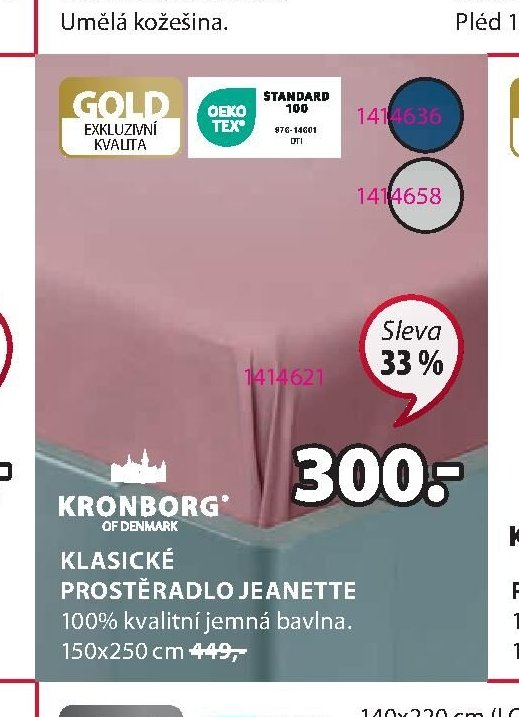 KLASICKÉ PROSTĚRADLO JEANETTE