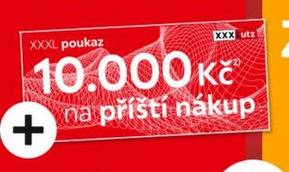 XXXL poukaz 10.000 Kč na příští nákup