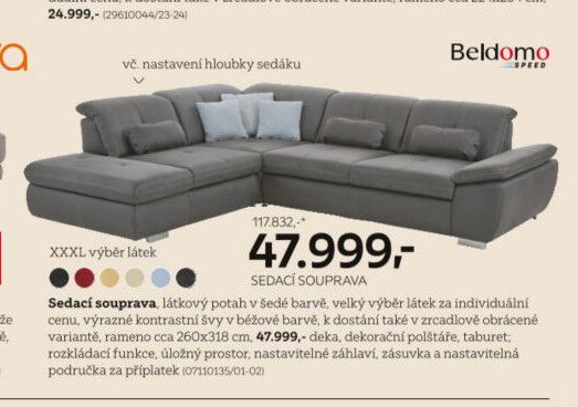 Sedací souprava (Beldomo Speed)