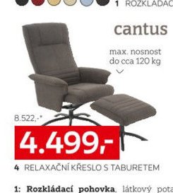 4 Relaxační křeslo s taburetem