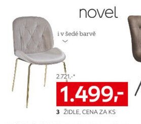 Židle v šedé barvě