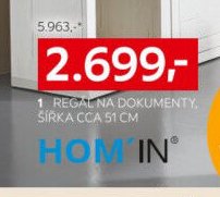 Regál na dokumenty, šířka cca 51 cm