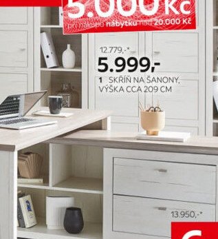 Skříň na šanony, výška cca 209 cm