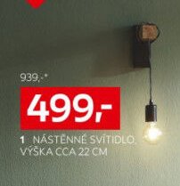 1 NÁSTĚNNÉ SVÍTIDLO