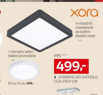 3 STROPNÍ LED SVÍTIDLO, CCA 21X21 CM