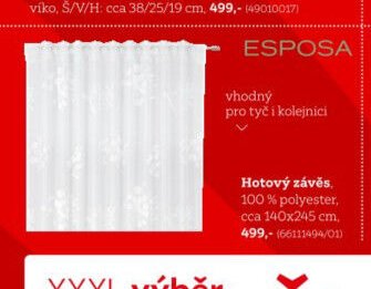 Hotový závěs