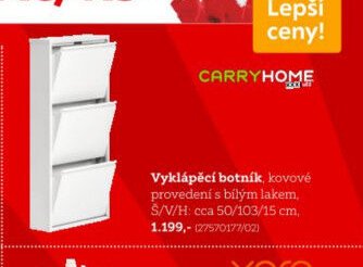 Vyklápěcí botník