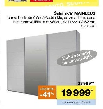 Šatní skříň MAINLEUS